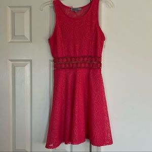 Bailey Blue Pink Lace Mini Dress